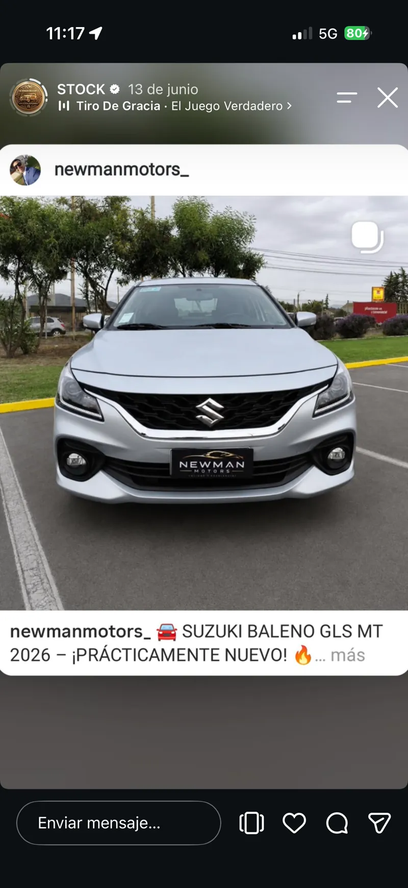 Suzuki Baleno GLS MT 2026 plata